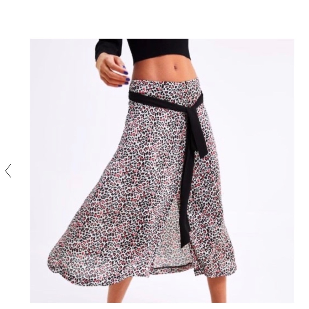 Zara Belted Midi Skirt